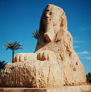 Sfinge di alabastro, Nuovo Regno, probabilmente dal regno di Amenhotep II, c.1450-1425 a.C.